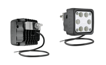 Phare de travail avec LEDs, support arrière et câble