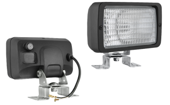 Phare de travail halogène avec support oméga