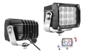 Phare de travail avec LEDs, support inférieur et câble