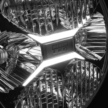 FERVOR 220 phares de route et feux de position à LED BLACK SERIES