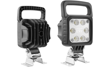 Phare de travail avec LEDs, support oméga et connecteur Deutsch DT04-2P intégré