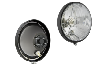 Insert de phare type H4 avec cadre métallique - debout (feux: de croisement, de route, de position)