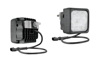 Lampe de travail avec LEDs, support arrière, câble et connecteur AMP SuperSeal