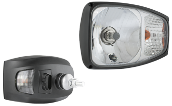 Phare avant type H4 avec connecteur AMP SuperSeal - gauche