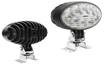 Phare de travail avec LEDs, support oméga et connecteur Deutsch DT04-2P intégré