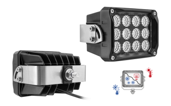 Phare de travail avec LEDs, support arrière et câble