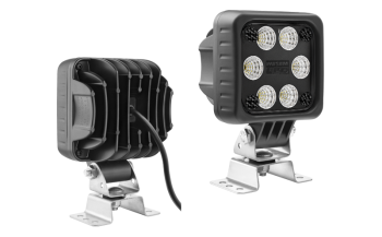 Phare de travail avec LEDs, support oméga et câble