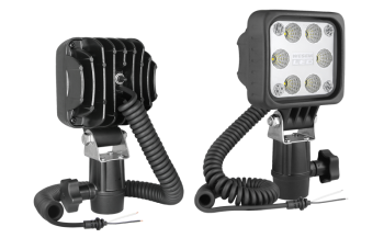 Phare de travail avec LEDs, support CAR3, câble spiralé et interrupteur