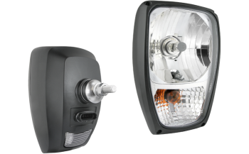 Phare avant type H4 avec connecteur AMP SuperSeal - droit / gauche