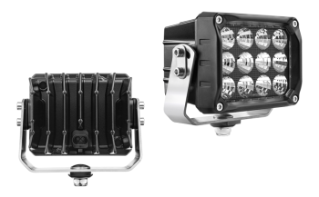 Phare de travail avec LEDs, support inférieur et connecteur AMP SuperSeal intégré