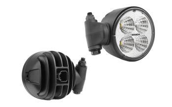 Phare de travail avec LEDs, connecteur Deutsch DT04-2P intégré et support pivotant