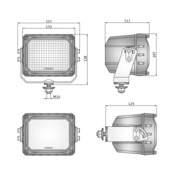 CRP3 60° phares de travail LED