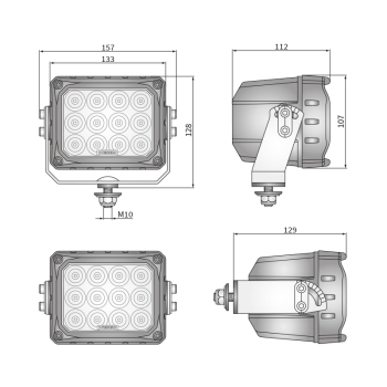 CRP3-FF 4° phares de travail LED