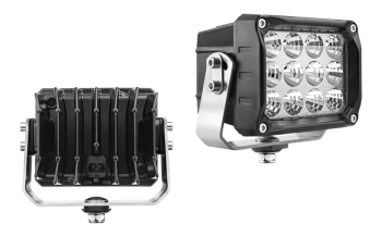 Phare de travail avec LEDs, support inférieur et connecteur AMP SuperSeal intégré