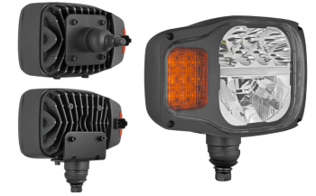 Phare avant avec LEDs, support inférieur / arrière et connecteur DT04-6P intégré - droit