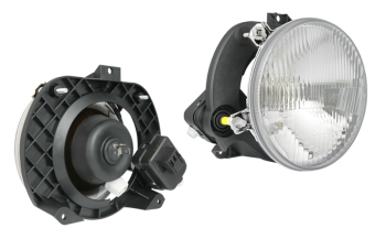 Phare avant type H4 avec correcteur électrique (feux: de croisement, de route, de position)