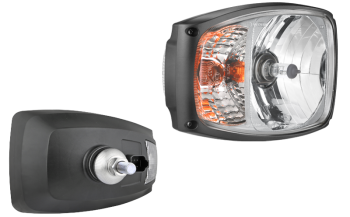 Phare avant type H4 avec connecteur DT04-6P - droit