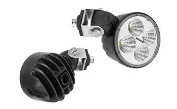 Phare de travail avec LEDs, connecteur Deutsch DT04-2P intégré et support pivotant