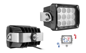 Phare de travail avec LEDs, support arrière et câble